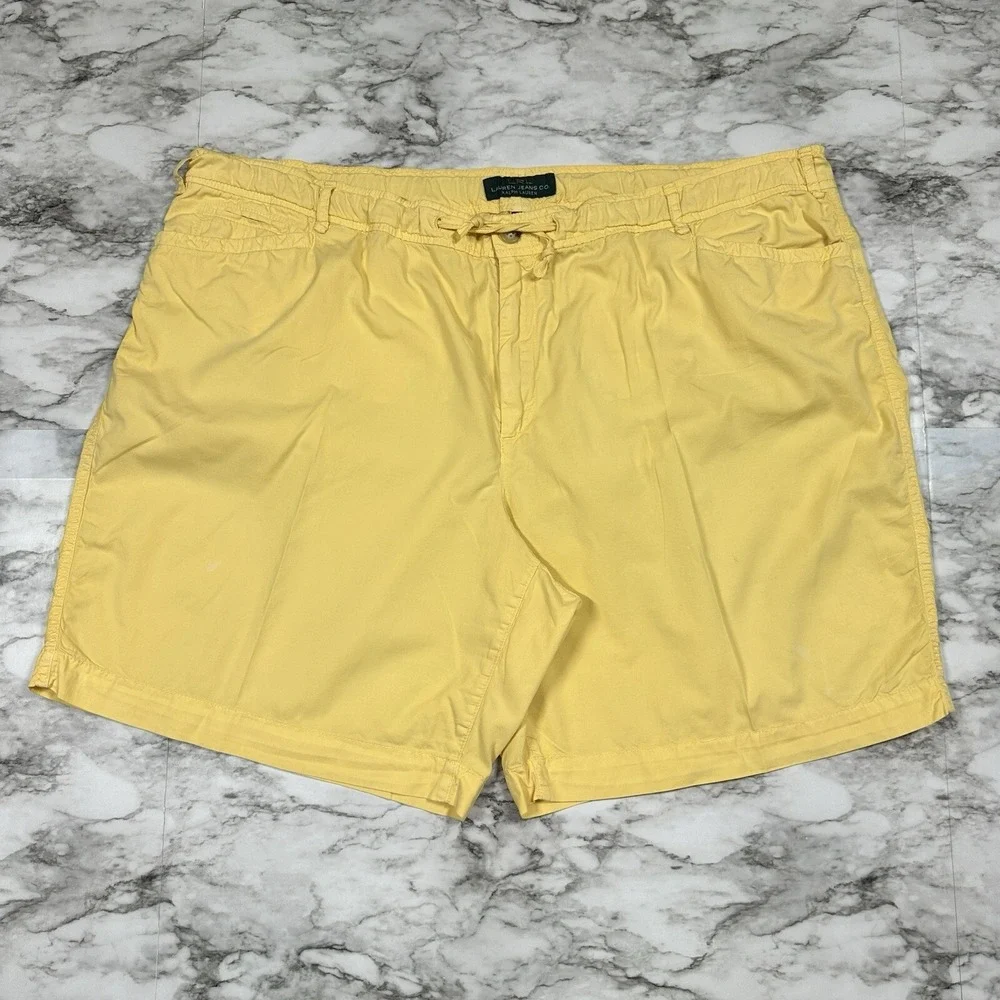 LRL Lauren Jeans Co. Ralph Lauren Yellow Shorts Size 22W (42